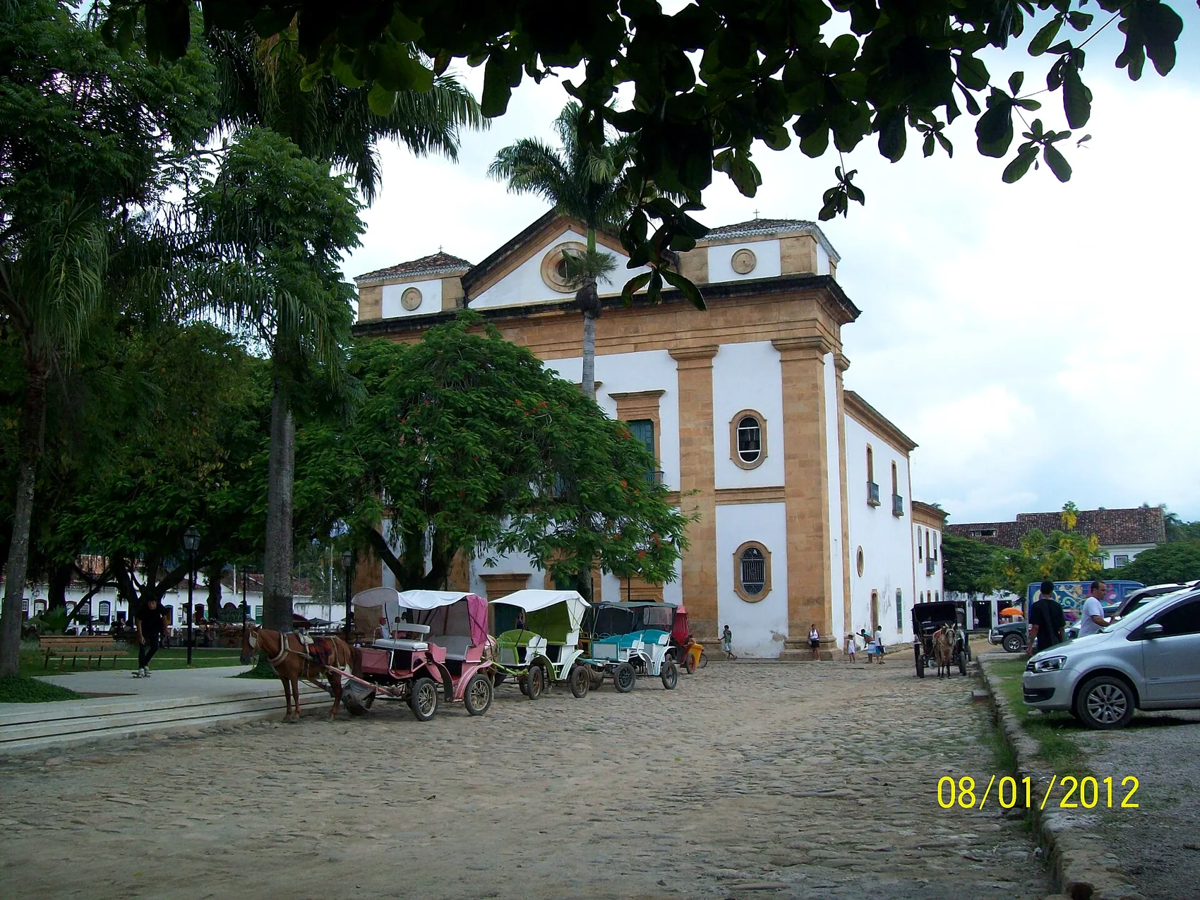 Paraty's main church, the Igreja Matriz, on the central square